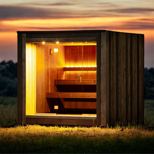 Sauna CUBA CUBE (grau)