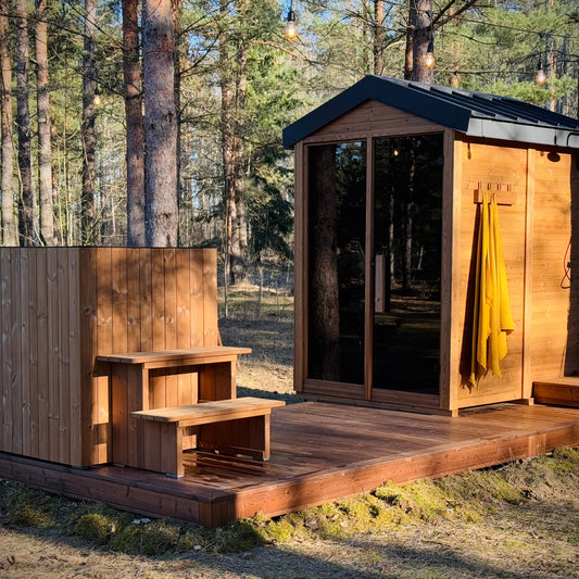 Premium Thermowood DIY outdoor sauna kit