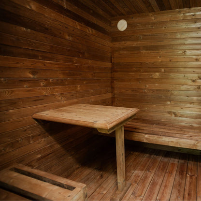 Tempered glass sauna door and window for improved durability and design