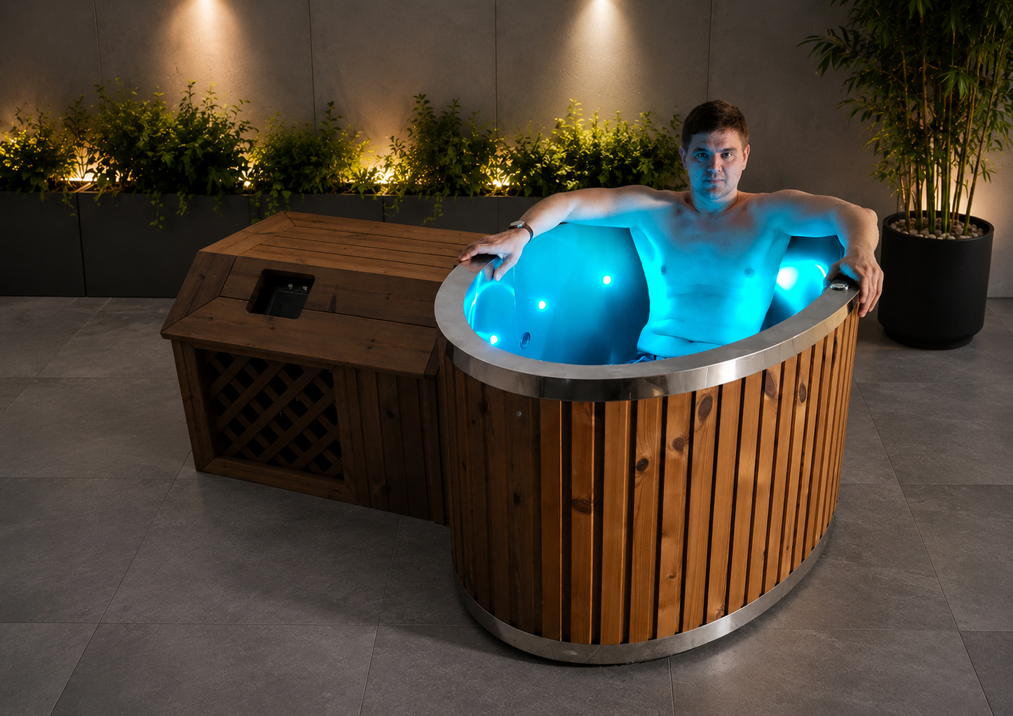 "moti" steel oval icebath