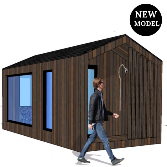 EPIC Barn PREMIUM PUBLIC Thermowood sauna house 6x2,8m