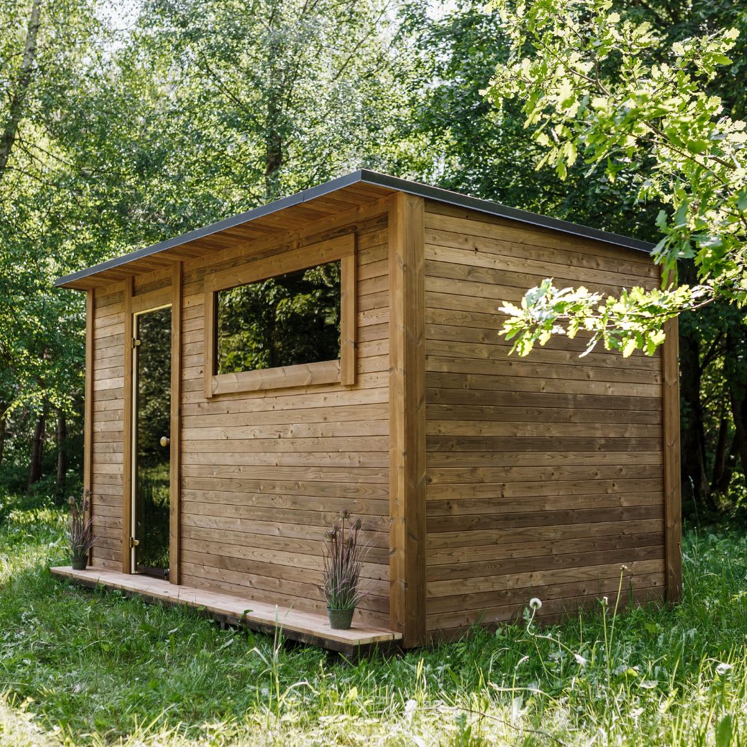 Thermowood Sauna Ordinary with Pre-Room – 400 × 240 cm