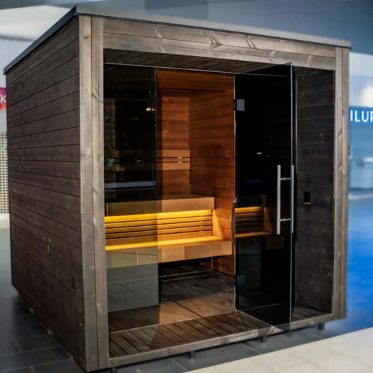 Handgefertigte Thermoholz-Sauna Arona Premium