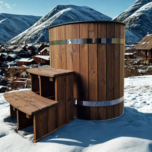 Oval cold plunge tub/bath for cold water therapy