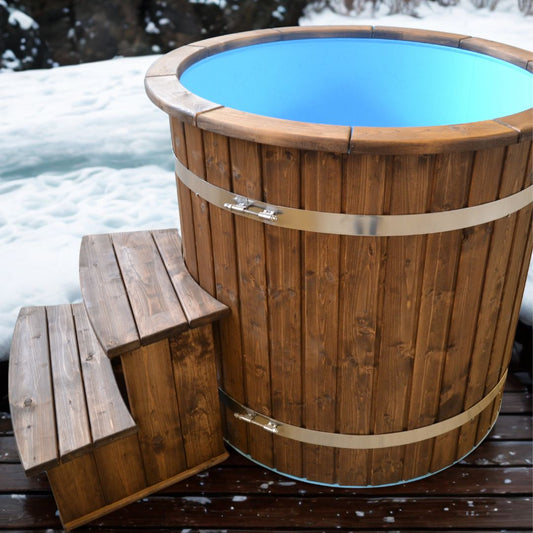 Round cold plunge tub / bath for cold water therapy / icebath Ø100cm