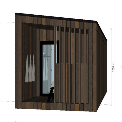 EPIC HARMONY SPA II Thermowood sauna house 4,8x2,4m